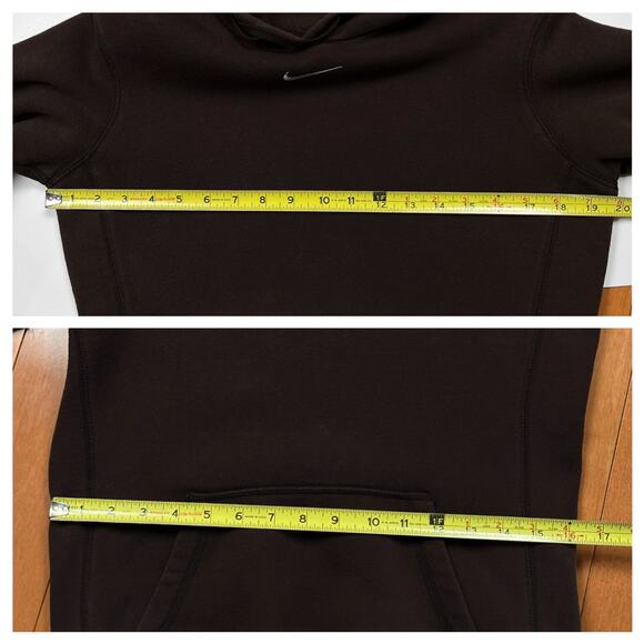 Y2K Rare Nike Center Swoosh Brown Hoodie Womens Sweatshirt Small Vintage - Picture 9 of 16